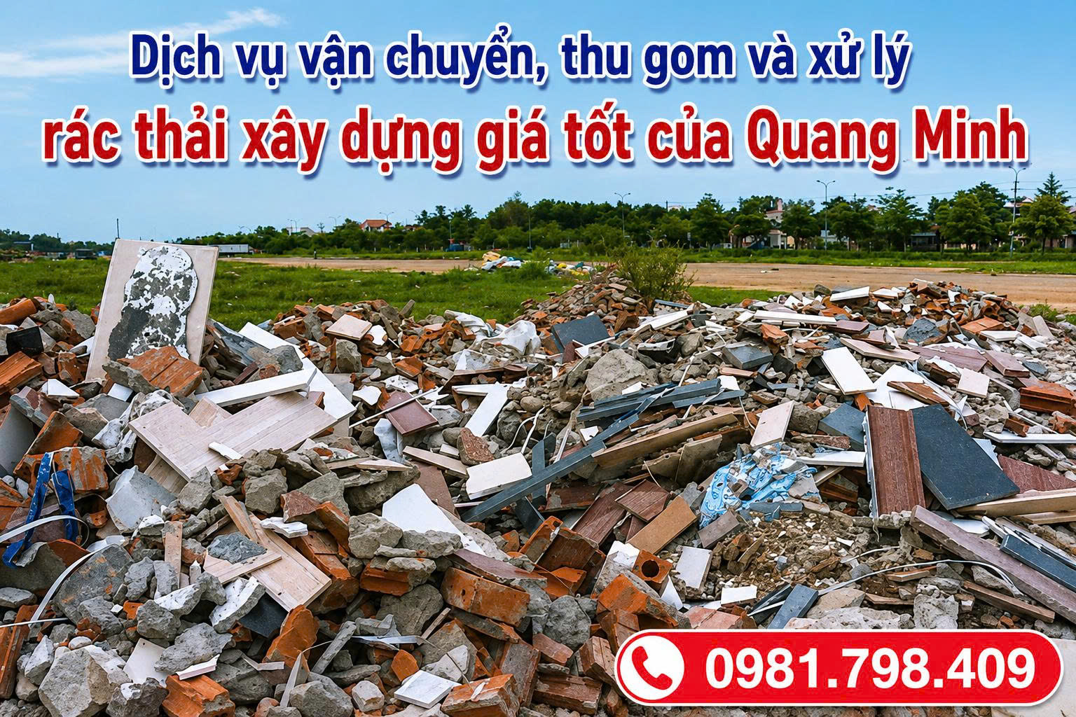 Rác thải xây dựng là gì? Giá vận chuyển, thu gom TPHCM 2026 2 rác thải xây dựng