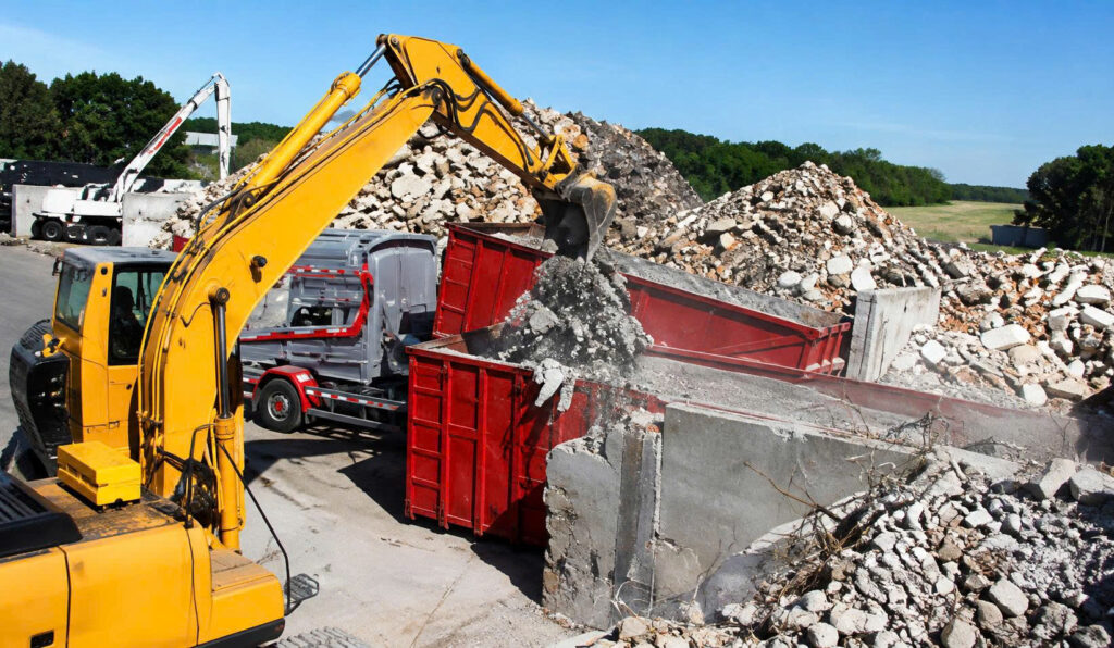 vận chuyển rác thải xây dựng