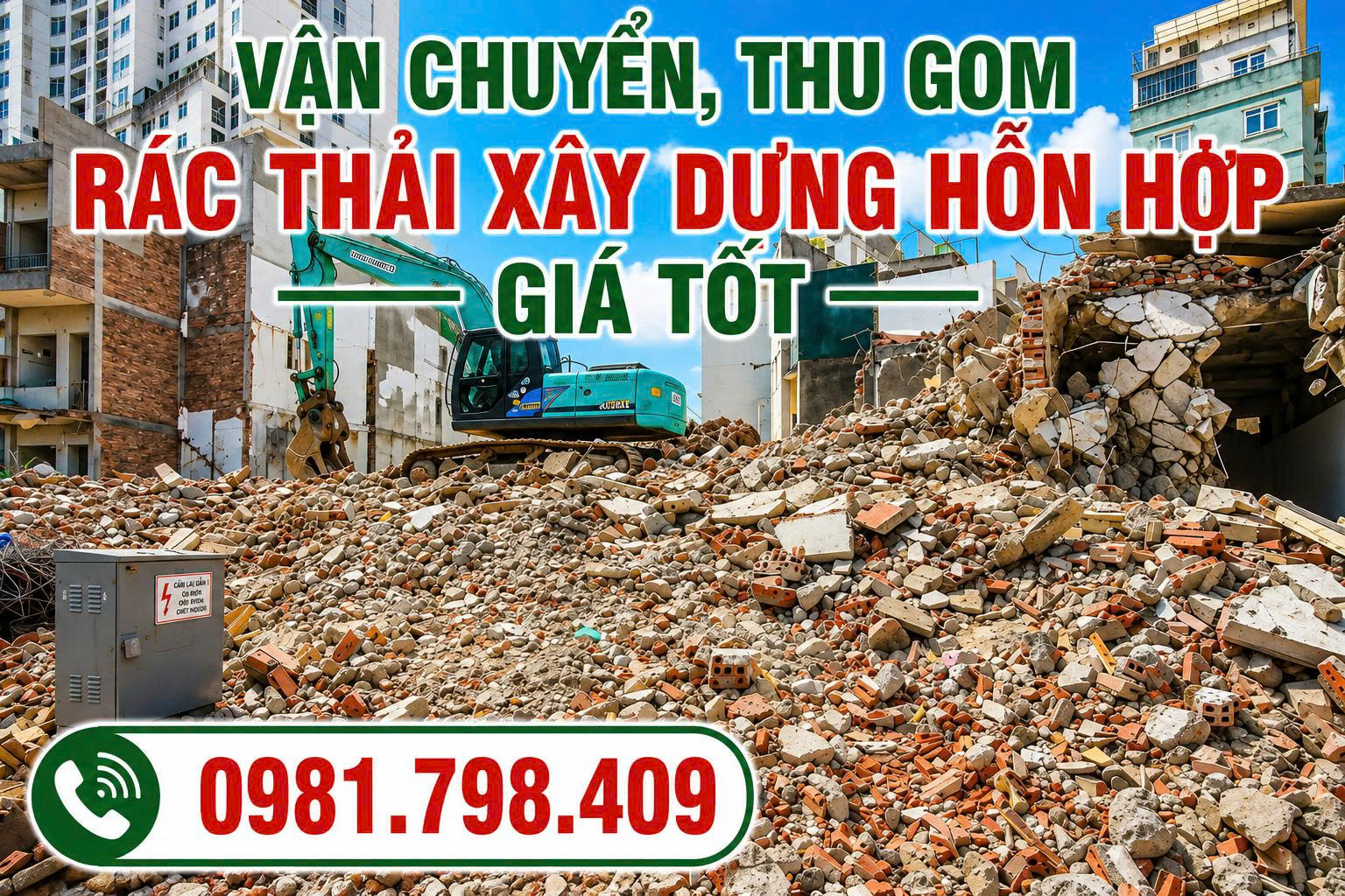 Rác thải xây dựng là gì? Giá vận chuyển, thu gom TPHCM 2026 18 vận chuyển rác thải xây dựng