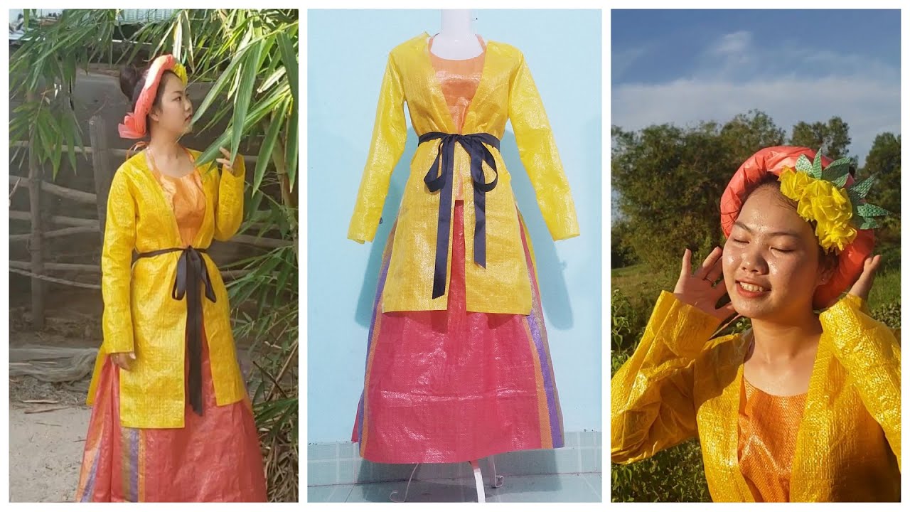 thời trang tái chế bằng áo mưa