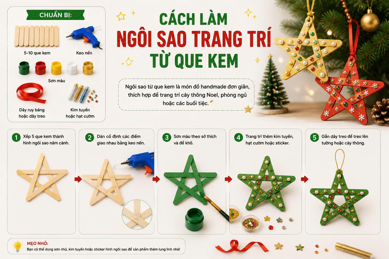 cách làm đồ tái chế từ que kem
