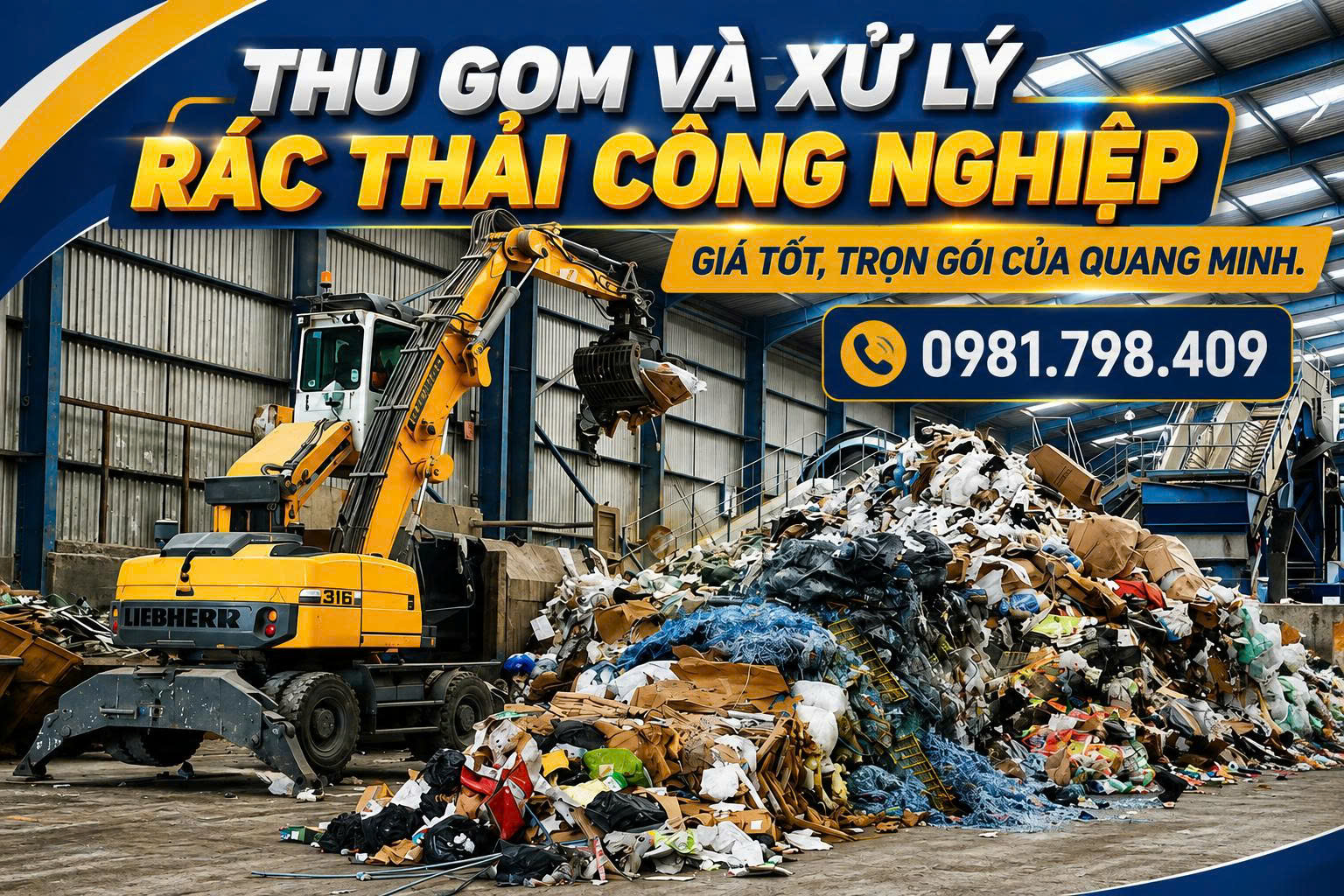 Home 100 xử lý rác thải công nghiệp