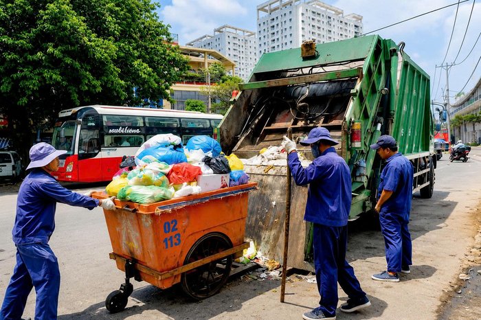 thu gom rác thải sinh hoạt An Giang