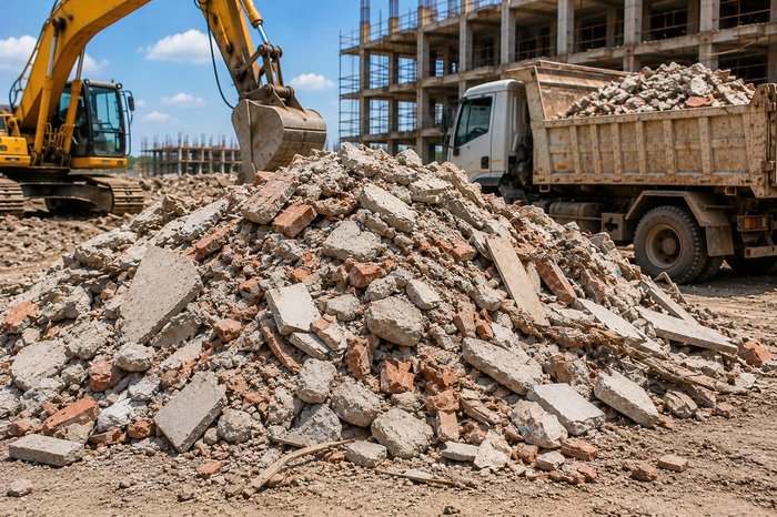 xử lý rác thải xây dựng Cà Mau